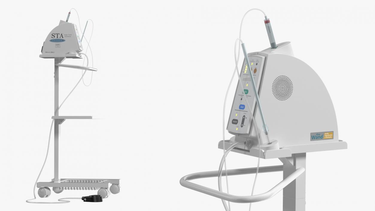 3D Single Tooth Anesthesia STA System on Stand model