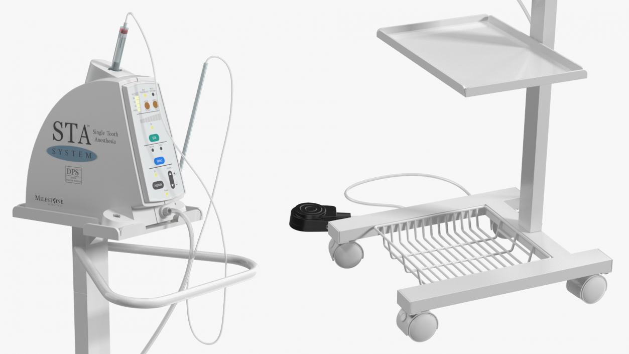 3D Single Tooth Anesthesia STA System on Stand model