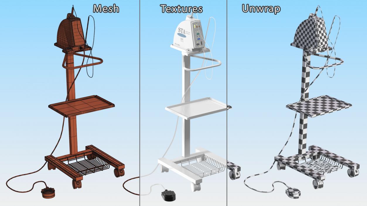 3D Single Tooth Anesthesia STA System on Stand model