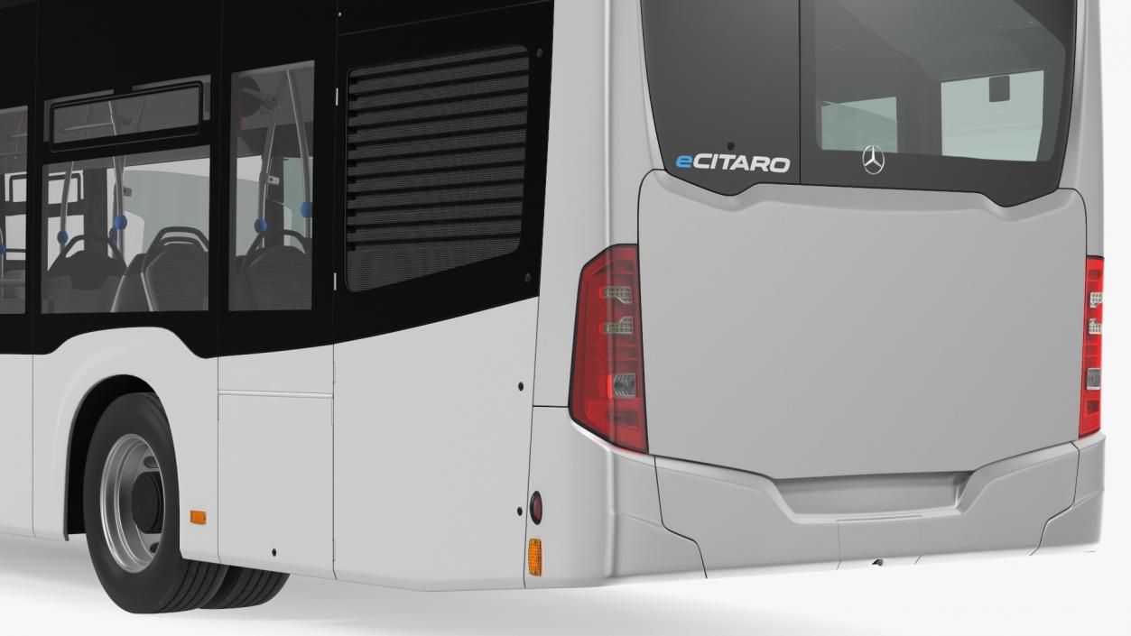 Mercedes-Benz eCitaro Three Doors Rigged for Cinema 4D 3D model