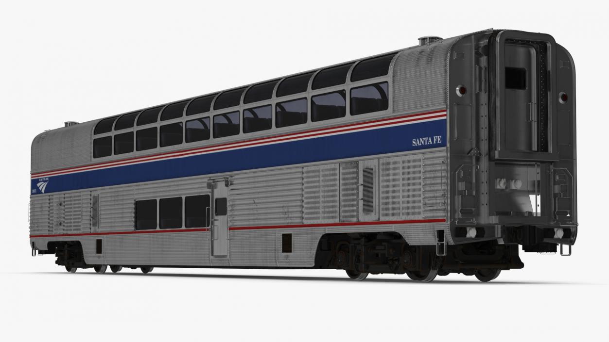 3D Amtrak California Passenger Train model