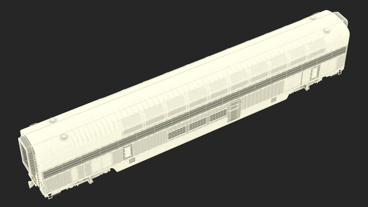 3D Amtrak California Passenger Train model