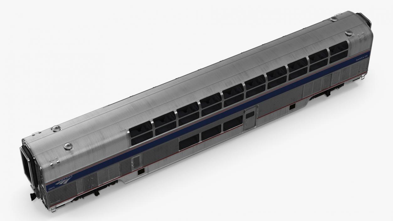 3D Amtrak California Passenger Train model