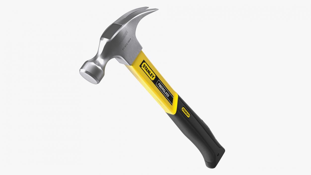 Hammer Stanley with Fiberglass Handle 3D