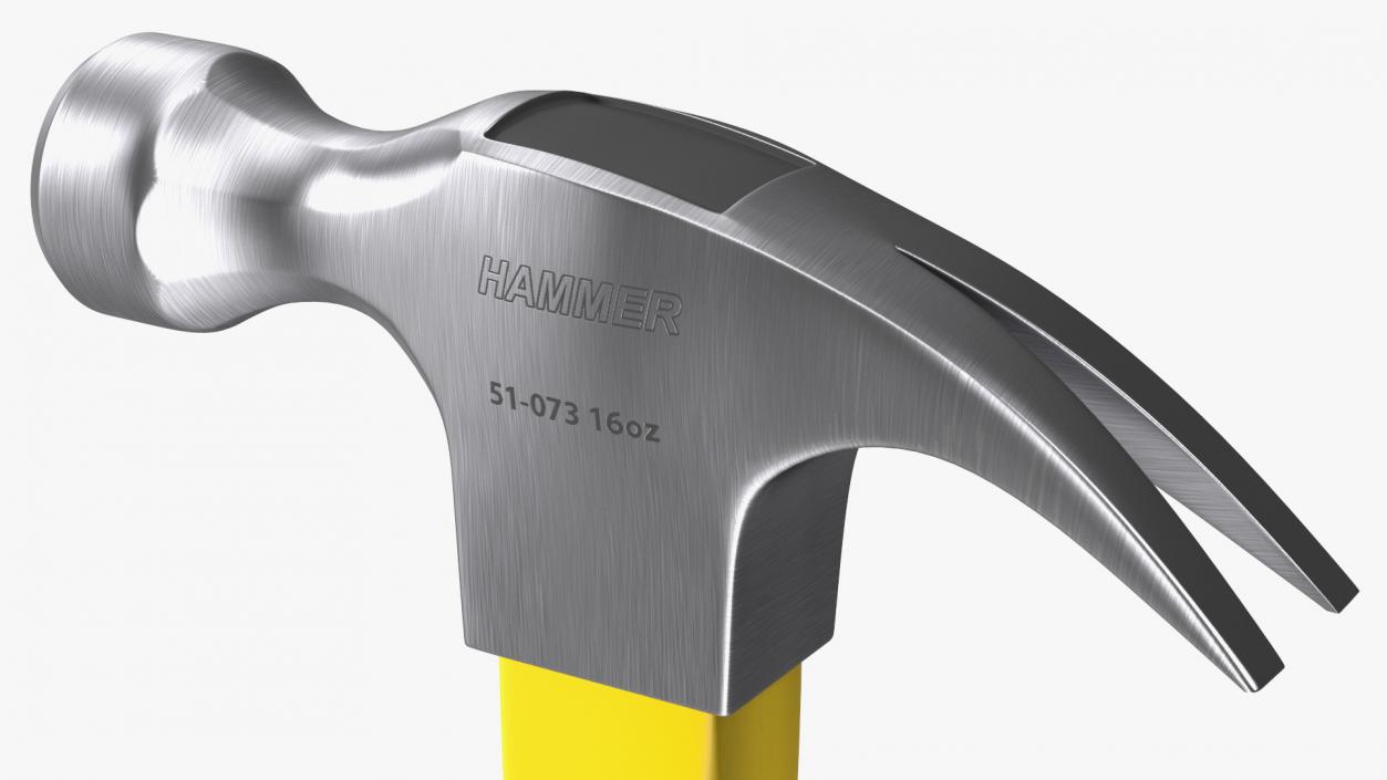 Hammer Stanley with Fiberglass Handle 3D