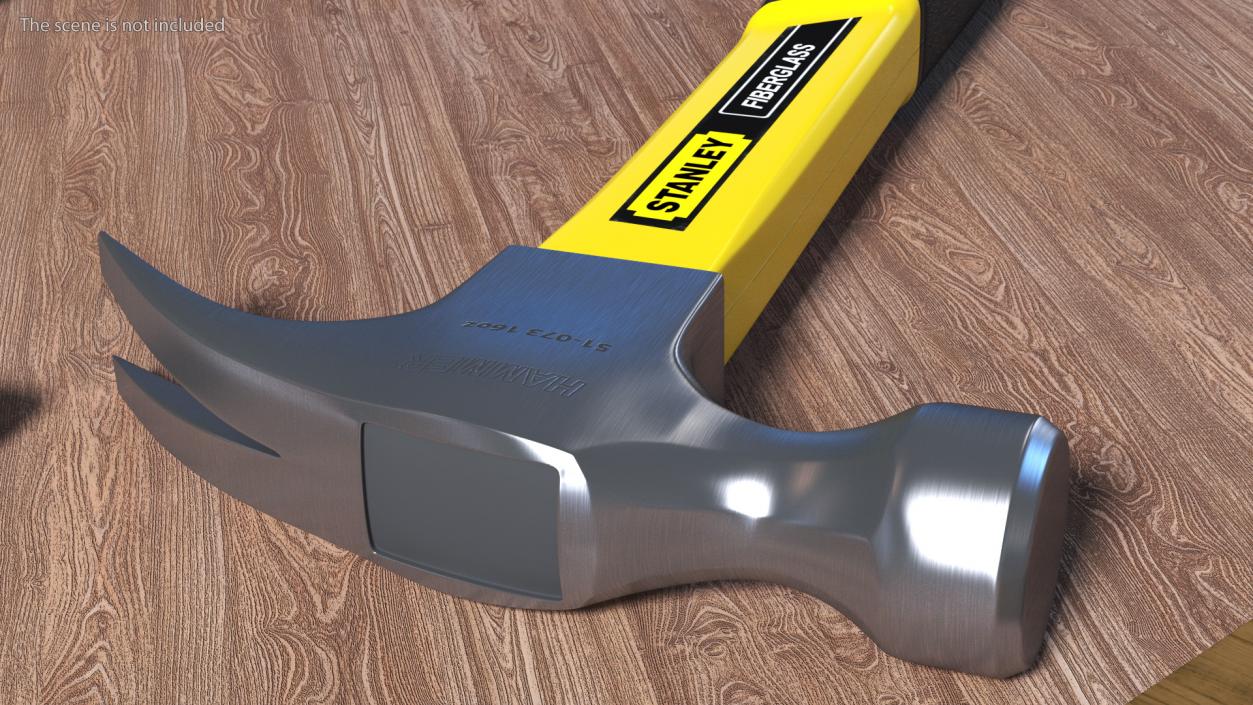 Hammer Stanley with Fiberglass Handle 3D