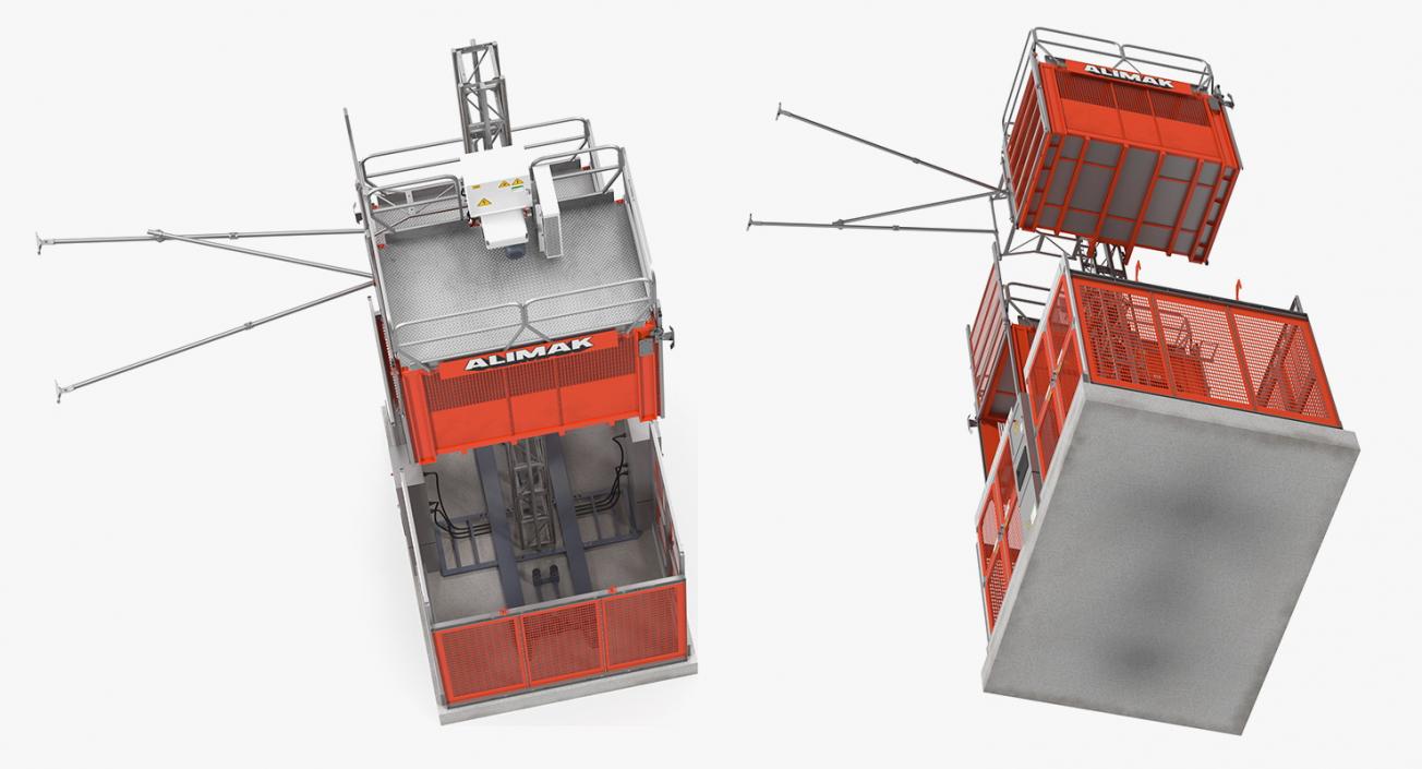 3D Heavy Duty Construction Lift model