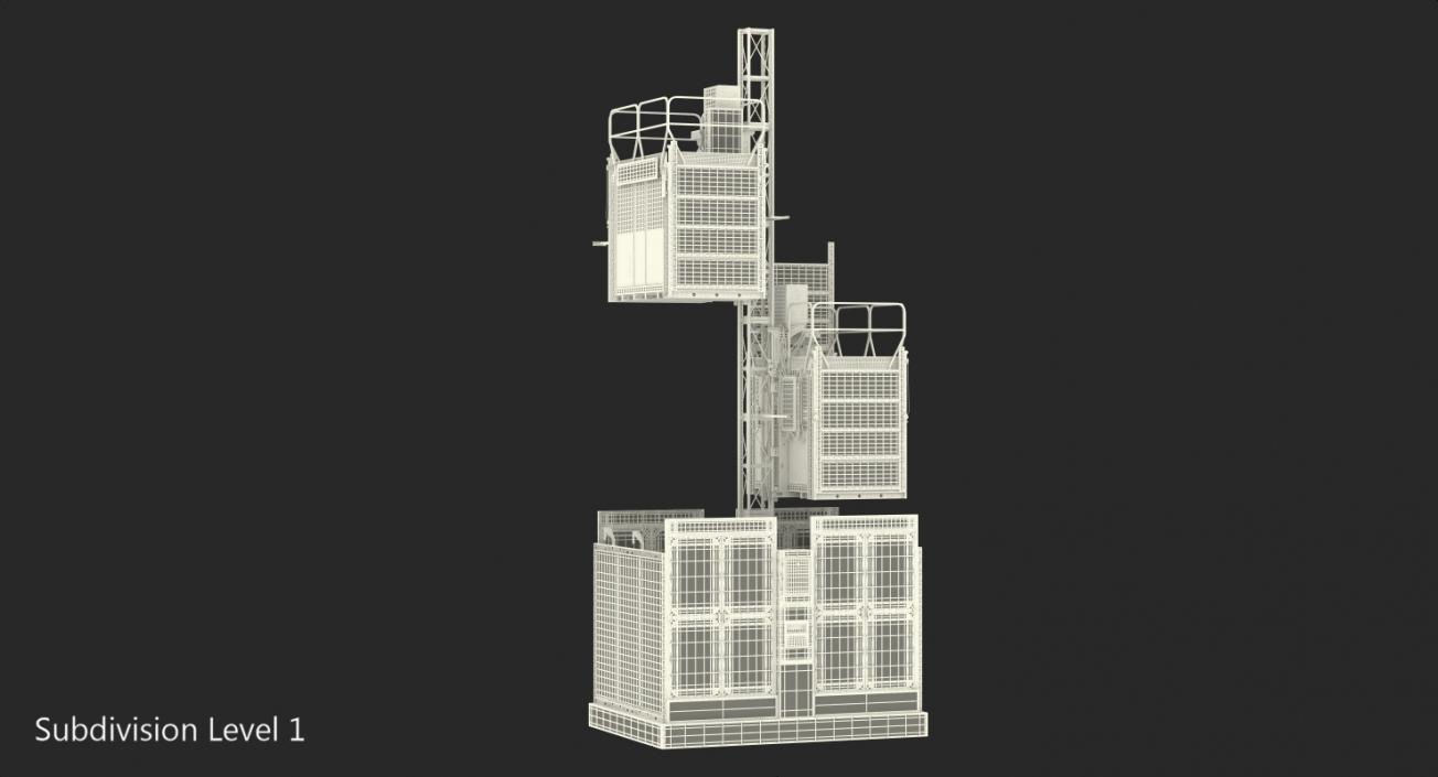 3D Heavy Duty Construction Lift model