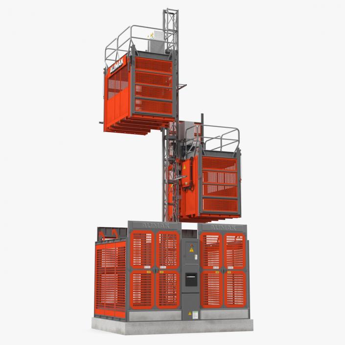 3D Heavy Duty Construction Lift model