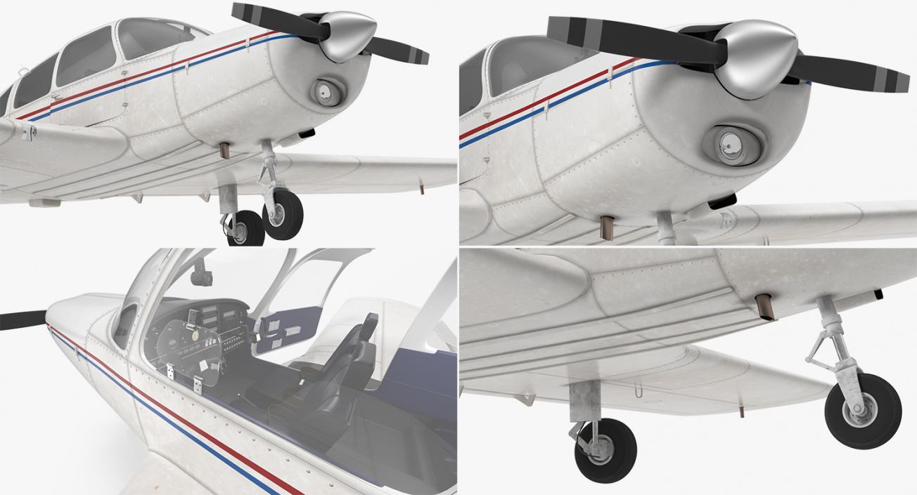 Civil Utility Aircraft Piper PA 28-161 Cherokee 3D