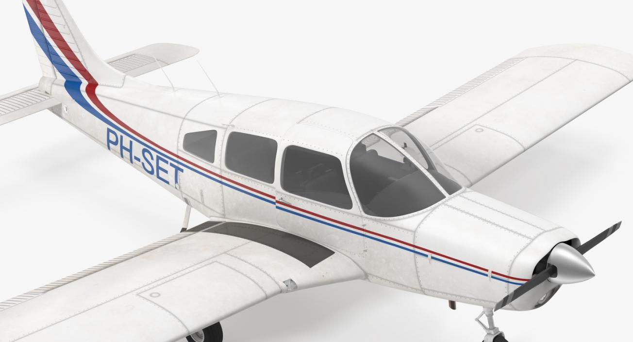 Civil Utility Aircraft Piper PA 28-161 Cherokee 3D