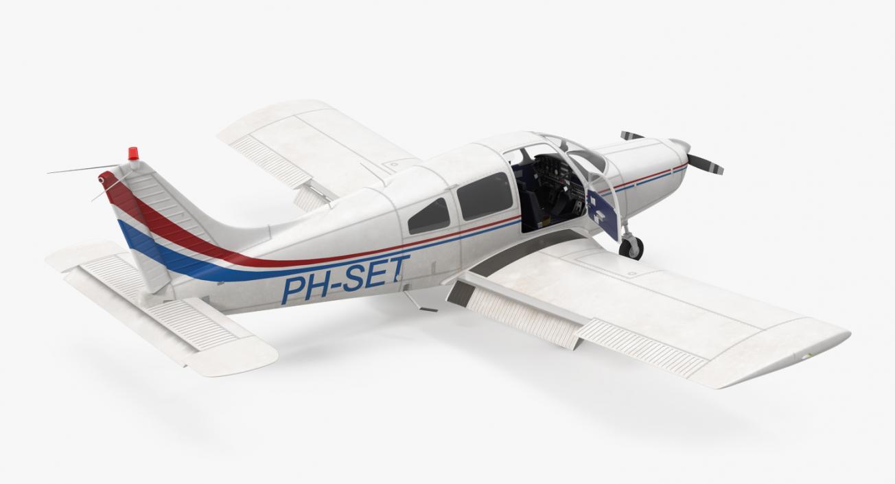 Civil Utility Aircraft Piper PA 28-161 Cherokee 3D