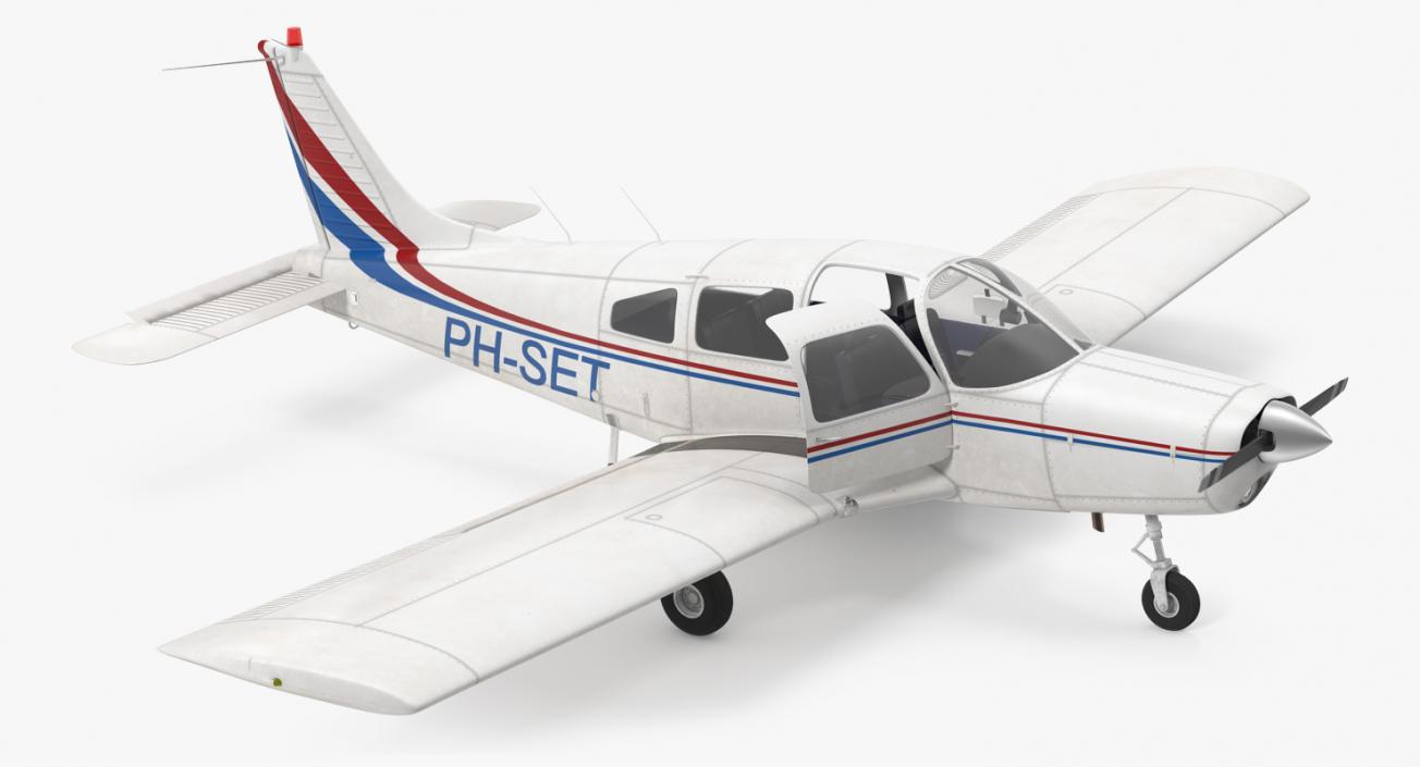 Civil Utility Aircraft Piper PA 28-161 Cherokee 3D