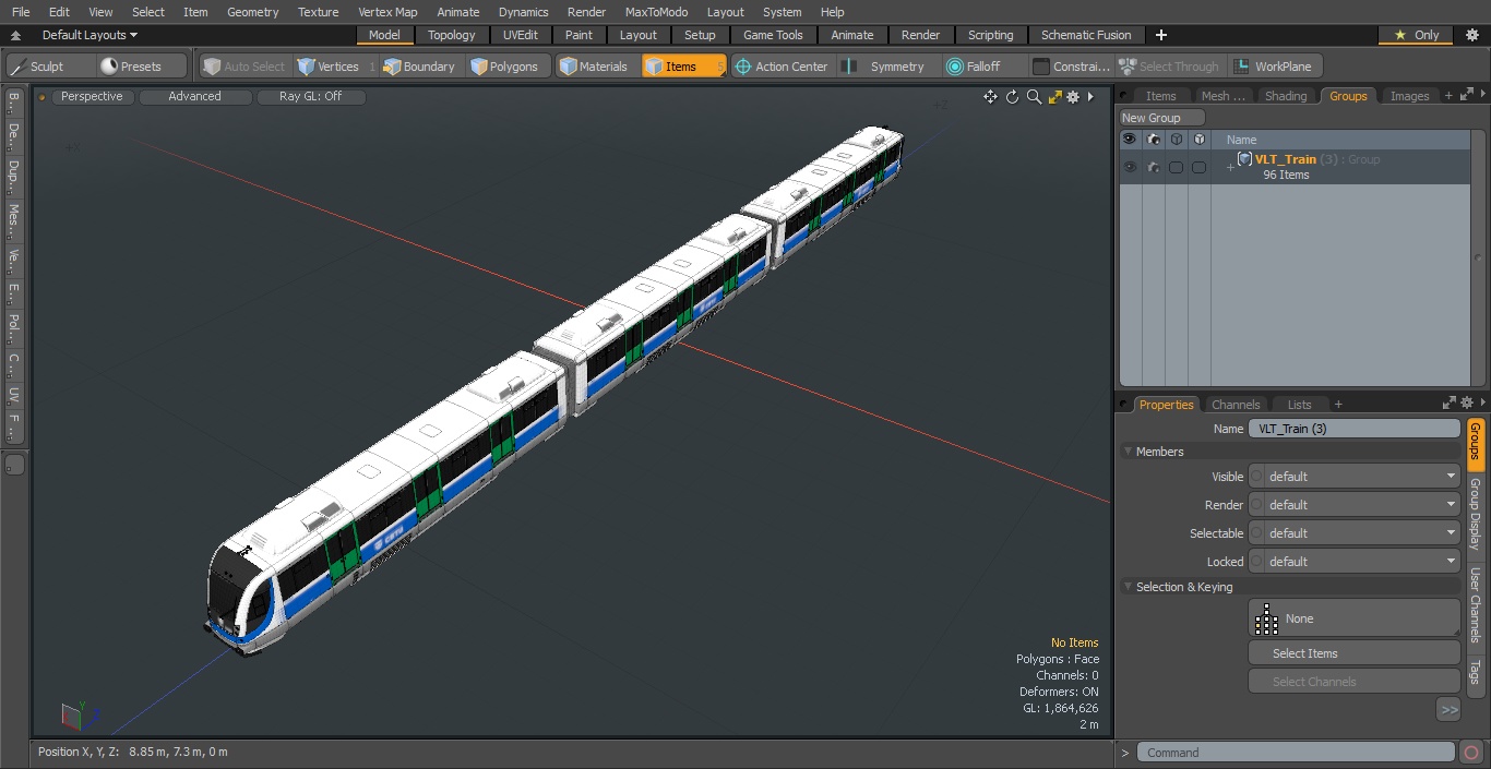 VLT Train 3D model