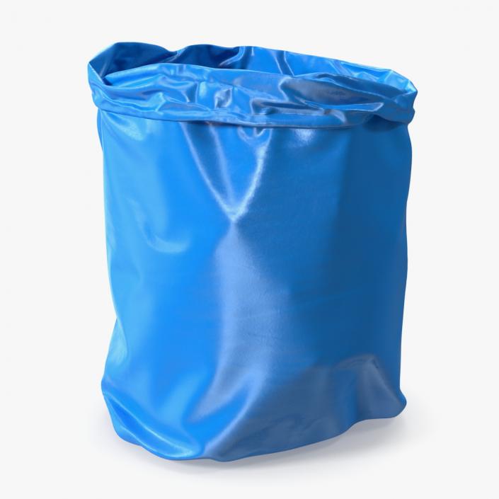 Open Blue Rubbish Bag Small 3D