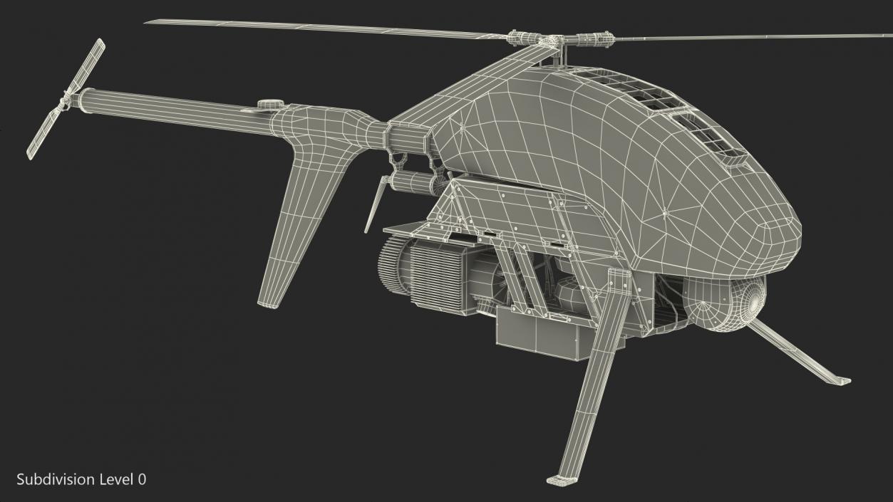 Vapor 55 Helicopter UAV Drone 3D model