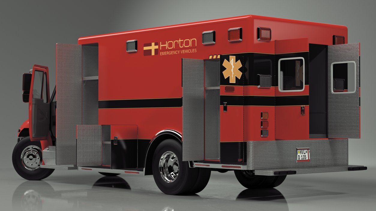 Durastar Medium Duty Ambulance Rigged 3D