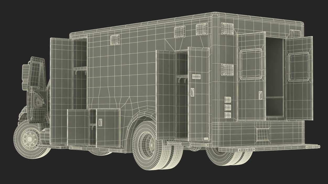 Durastar Medium Duty Ambulance Rigged 3D