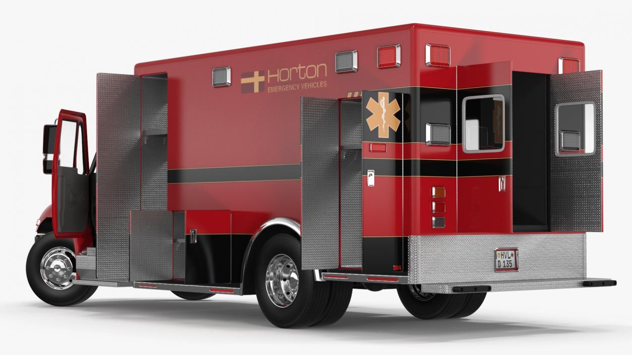 Durastar Medium Duty Ambulance Rigged 3D