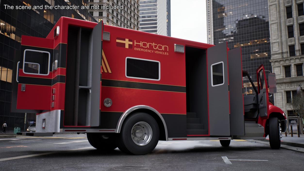 Durastar Medium Duty Ambulance Rigged 3D