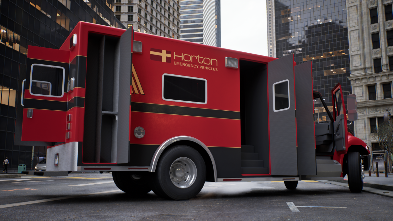 Durastar Medium Duty Ambulance Rigged 3D