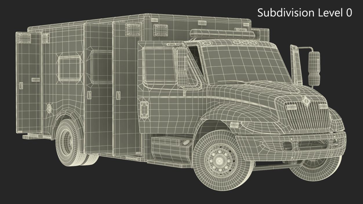 Durastar Medium Duty Ambulance Rigged 3D