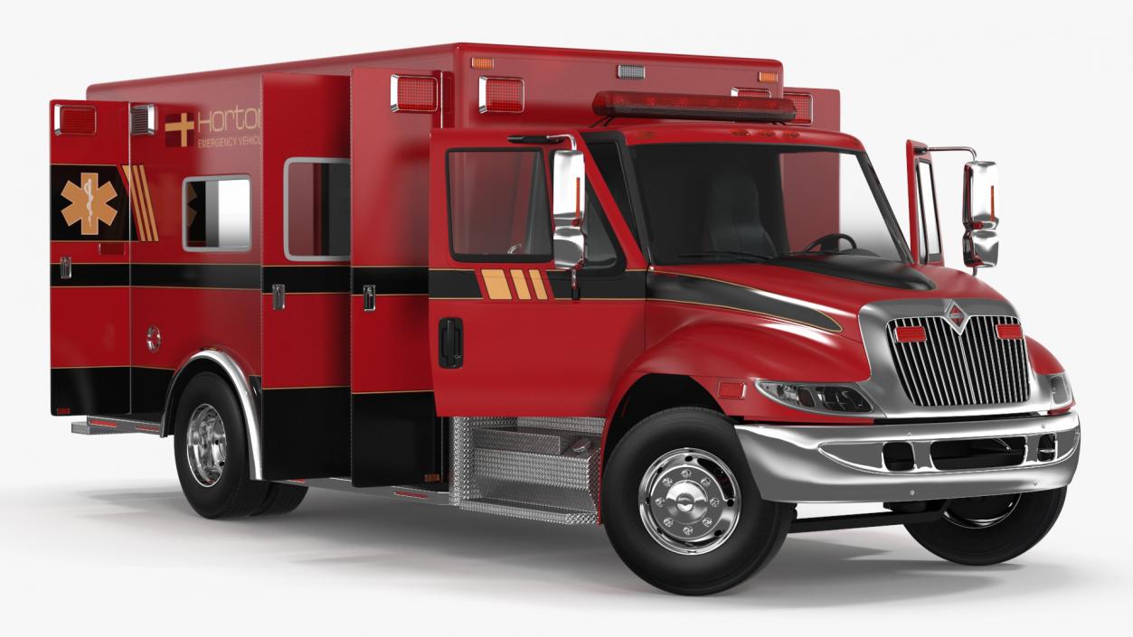 Durastar Medium Duty Ambulance Rigged 3D