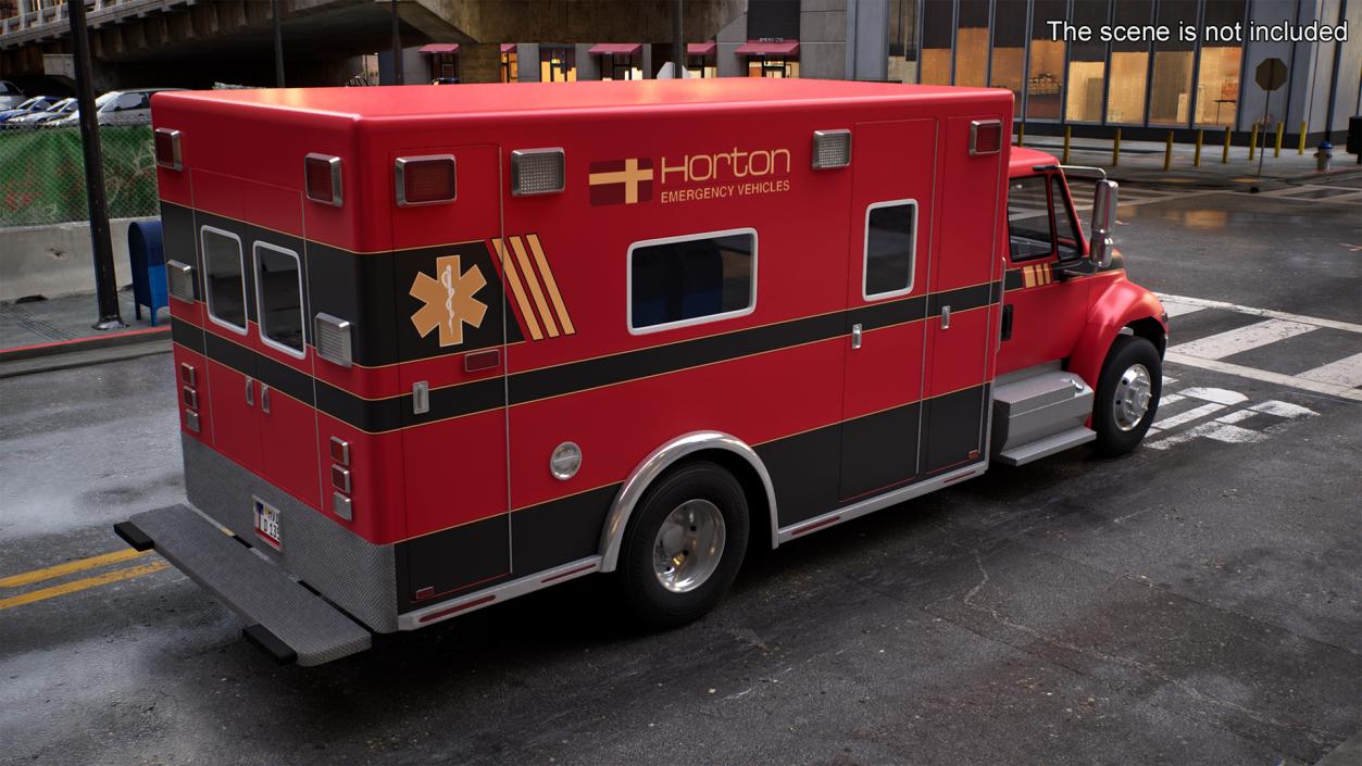 Durastar Medium Duty Ambulance Rigged 3D