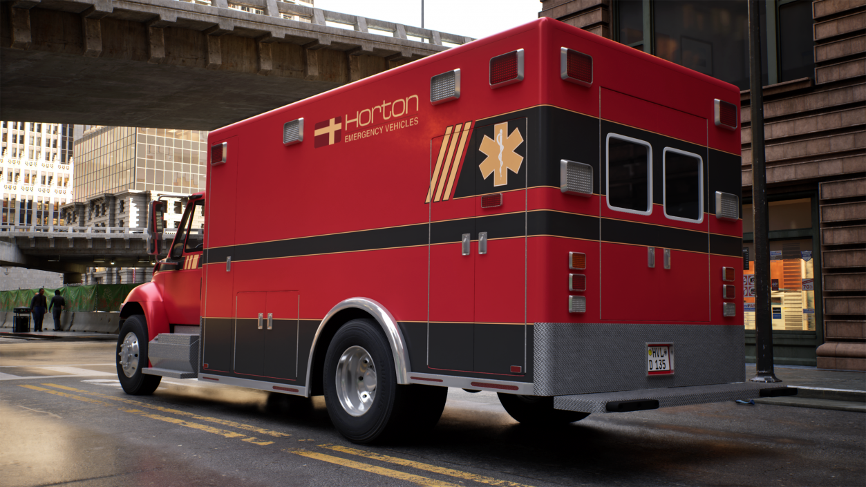 Durastar Medium Duty Ambulance Rigged 3D