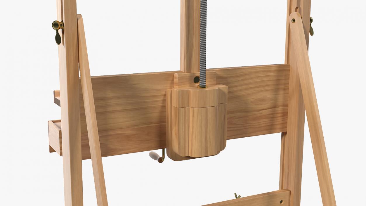 Wooden Studio Easel 3D model