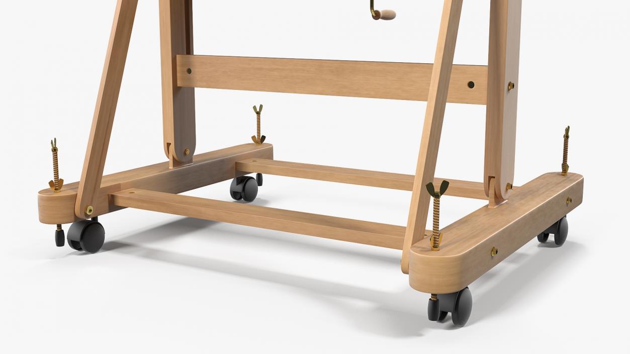 Wooden Studio Easel 3D model