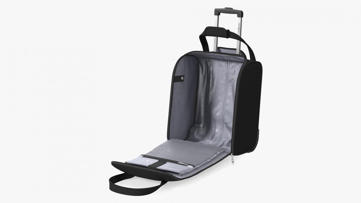 3D Open Softshell Luggage Samsonite Black model