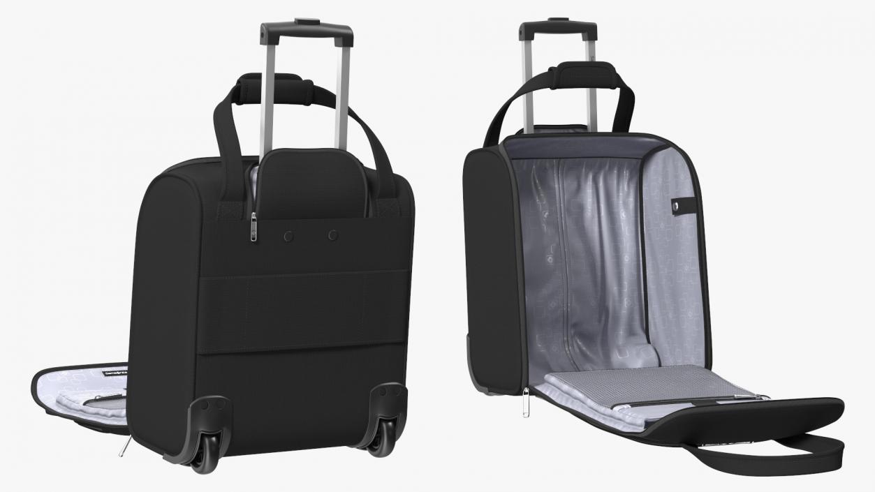 3D Open Softshell Luggage Samsonite Black model