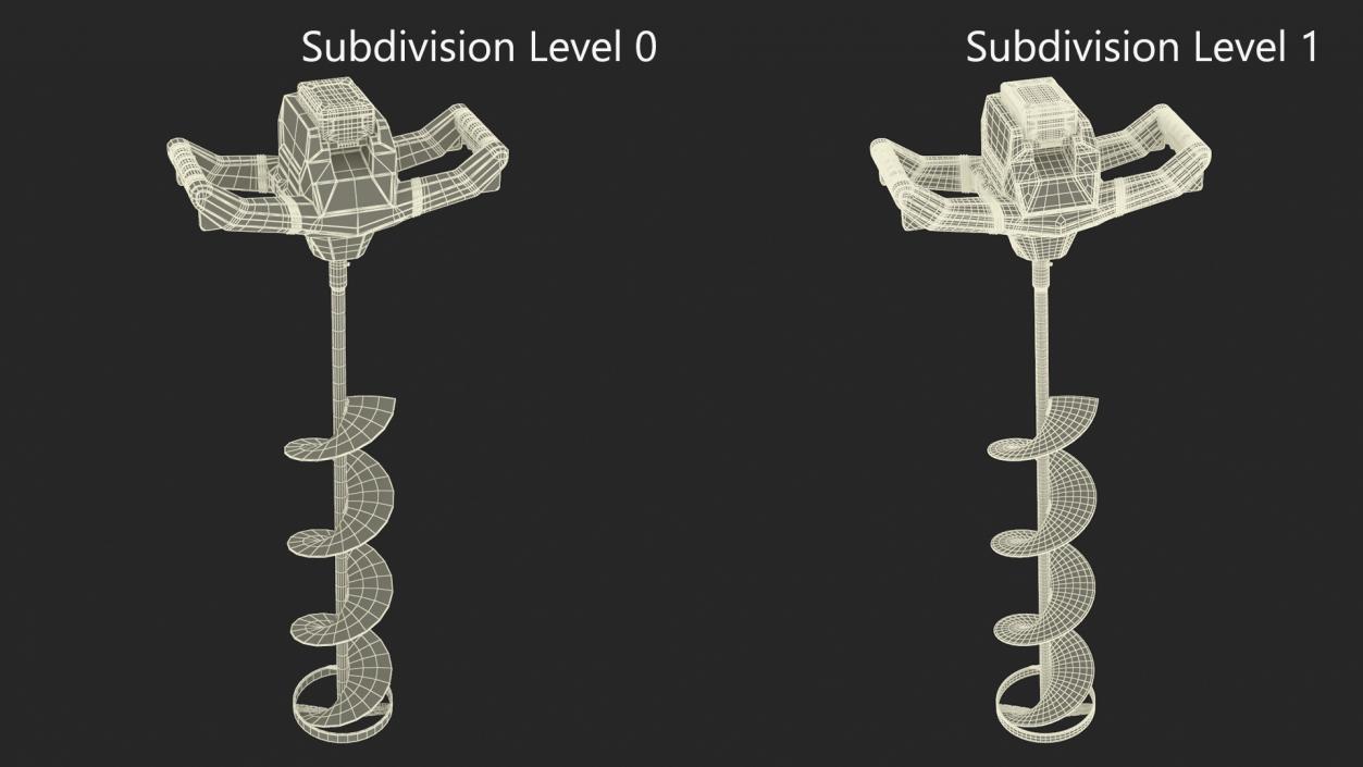 Electric Ice Auger Green 3D model