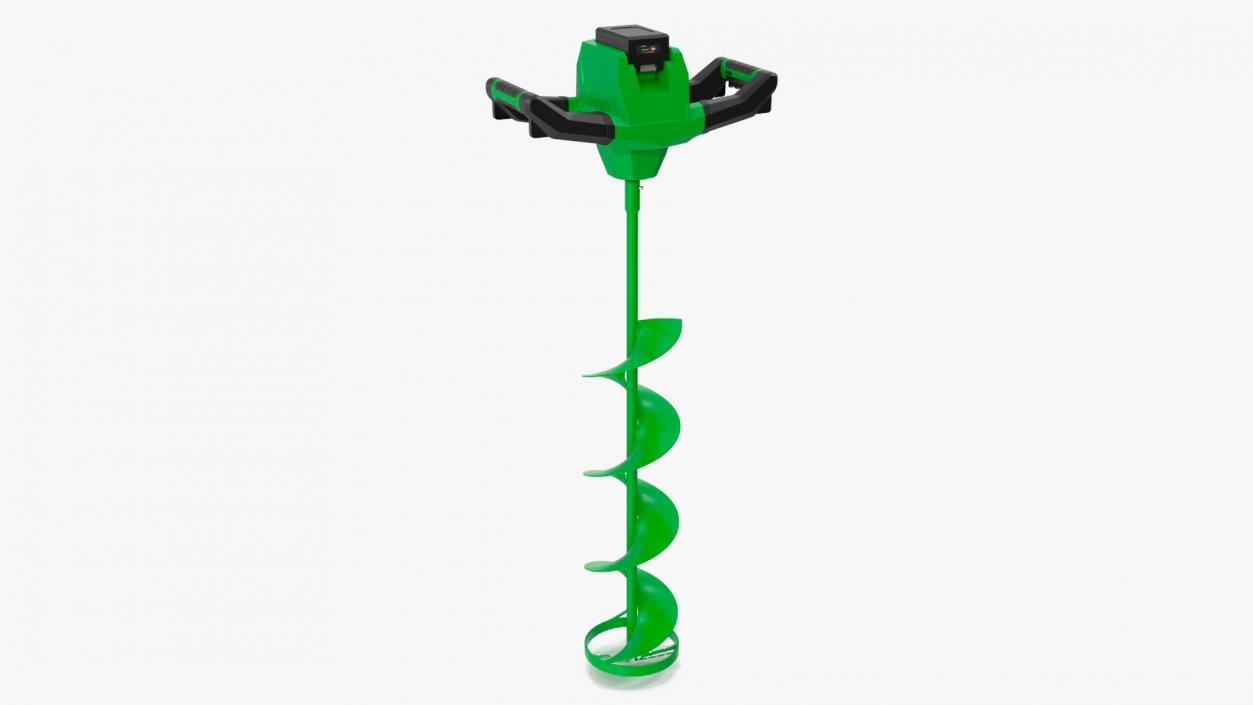 Electric Ice Auger Green 3D model