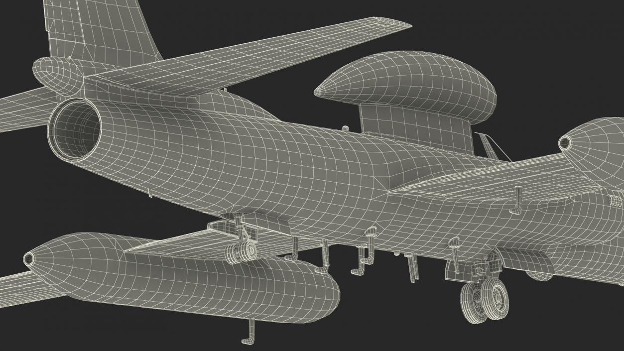 Lockheed U2 Dragon Lady Aircraft Rigged 3D model