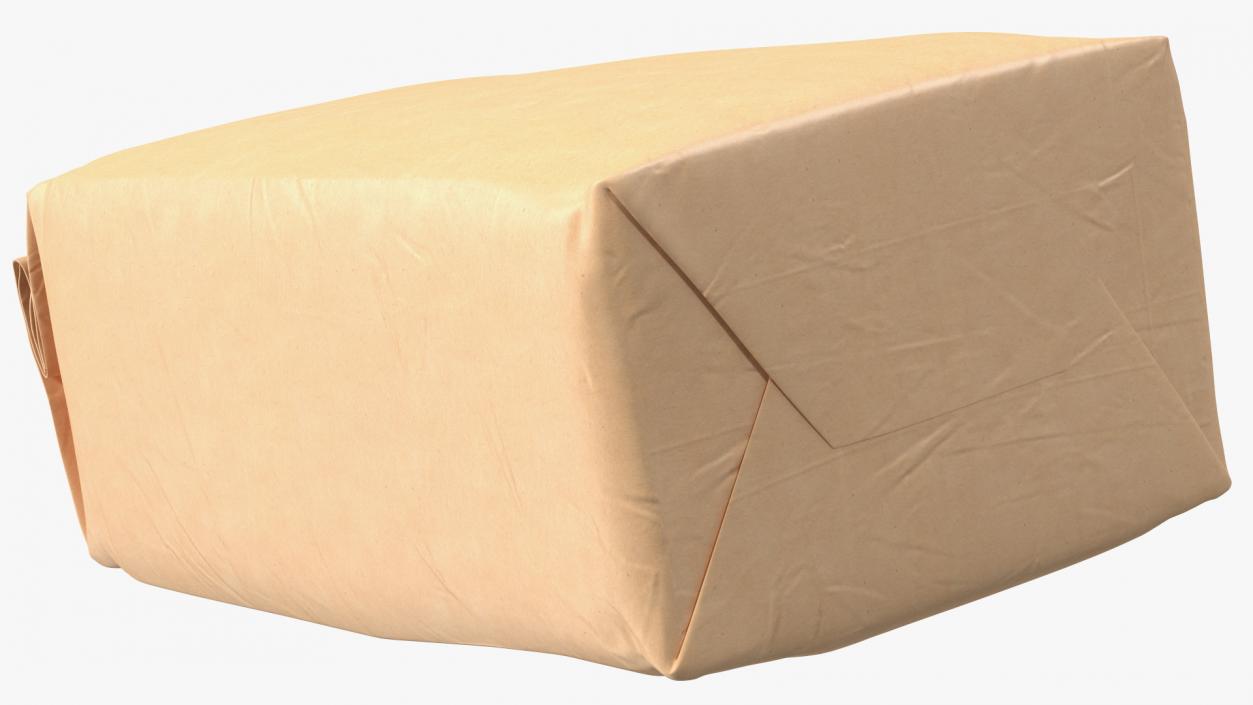 3D Wheat Flour Brown Paper Bag 5lb