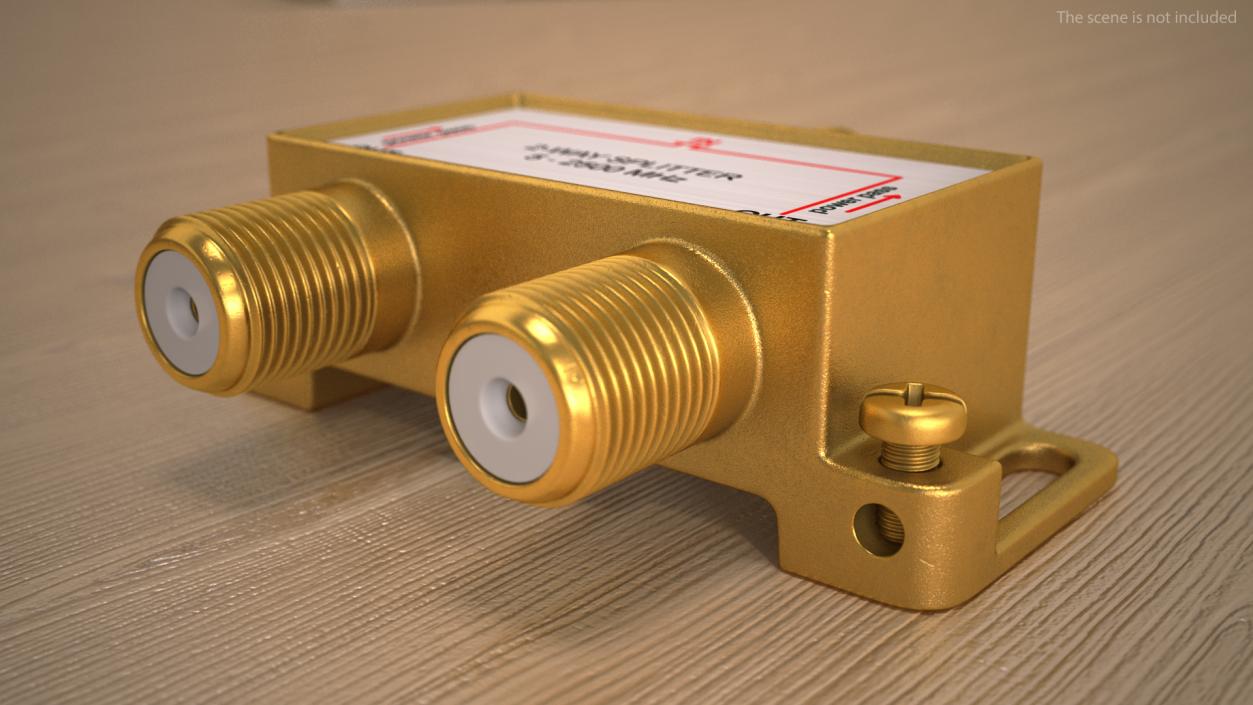 3D CATV Coaxial Cable 2 Way Splitter model