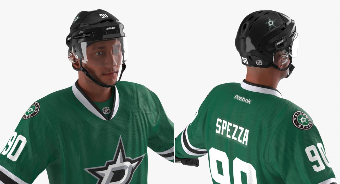 3D Hockey Player Stars Rigged