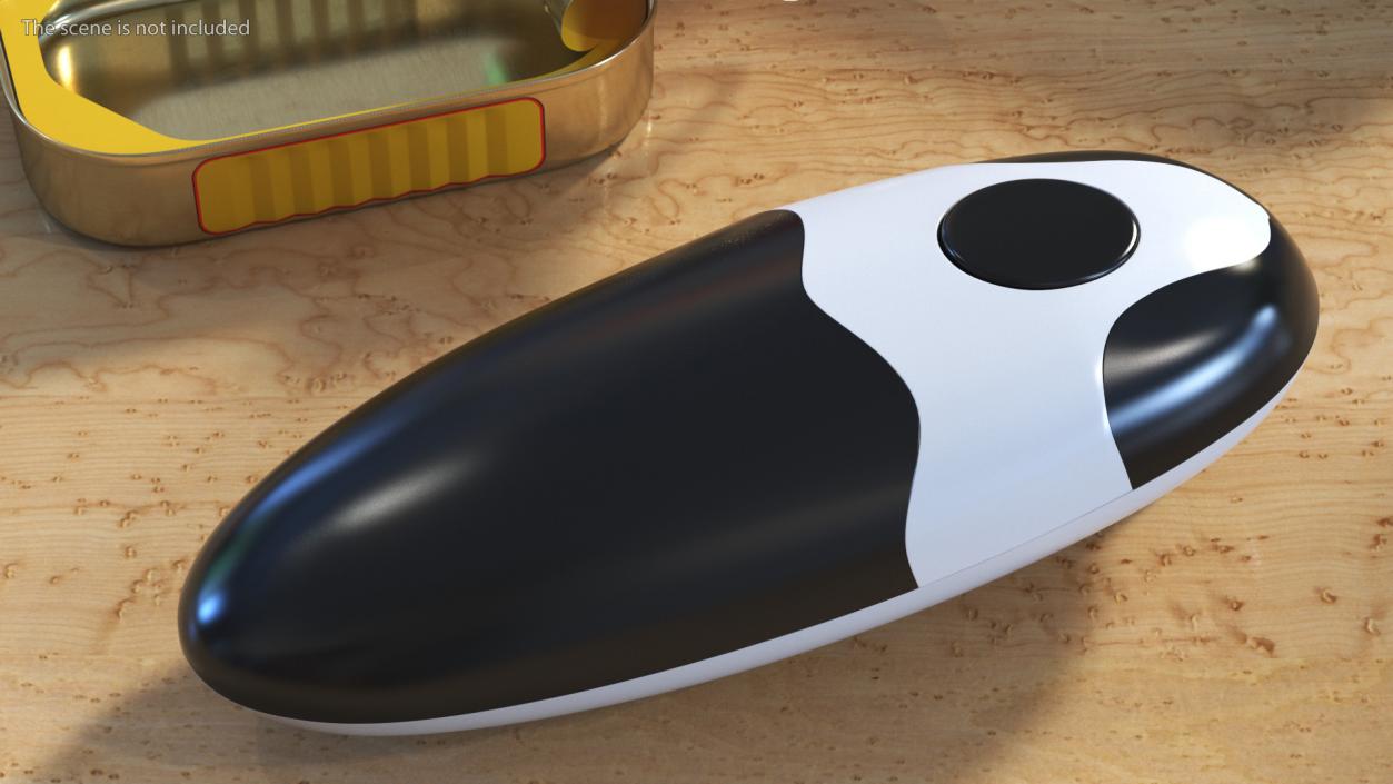 3D Compact Electric Can Opener Black model