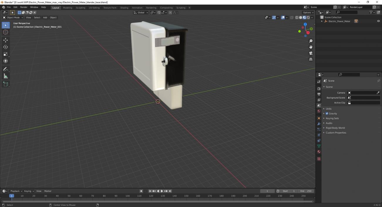 3D model Electric Power Meter