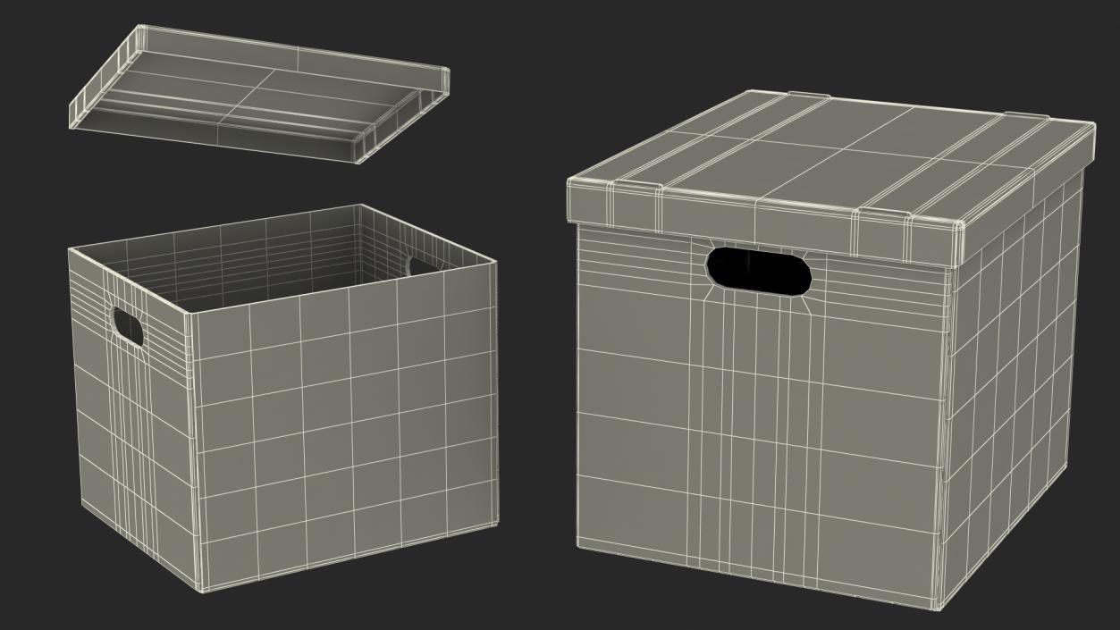 3D model Warehouse Rack with Boxes