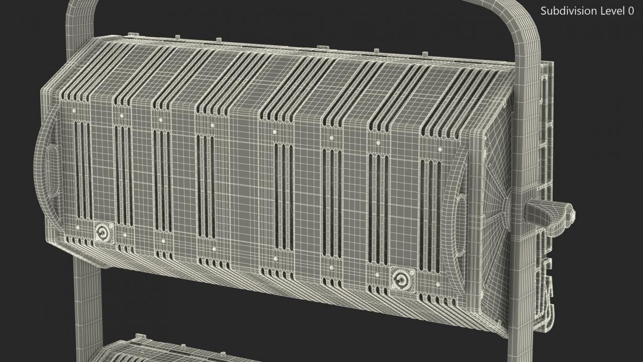 3D Flood Light 4 Cube model