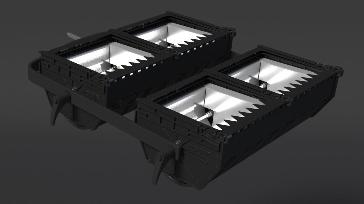 3D Flood Light 4 Cube model