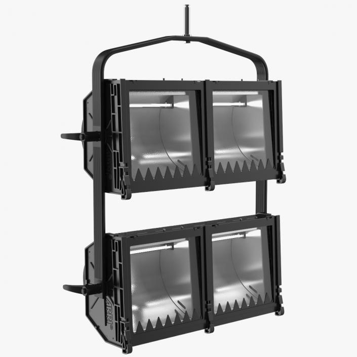 3D Flood Light 4 Cube model