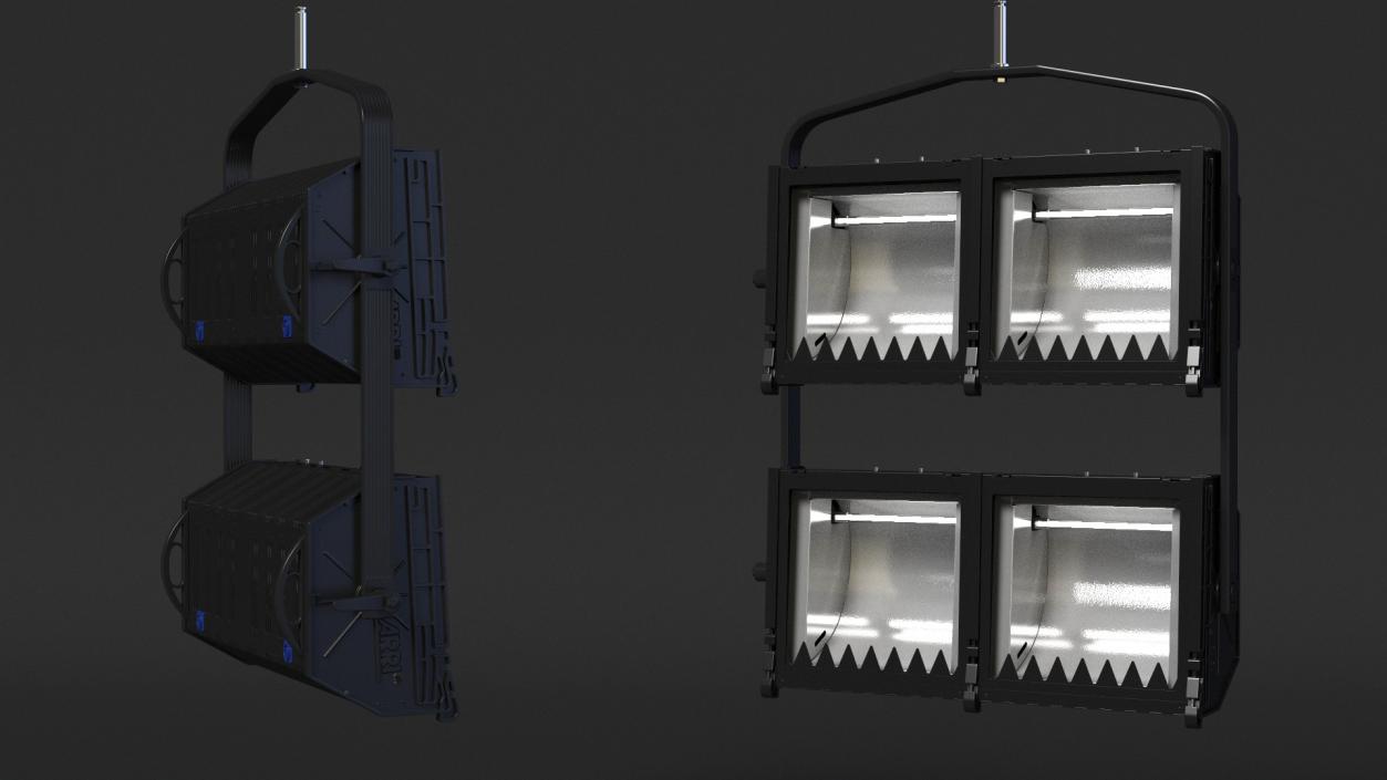 3D Flood Light 4 Cube model