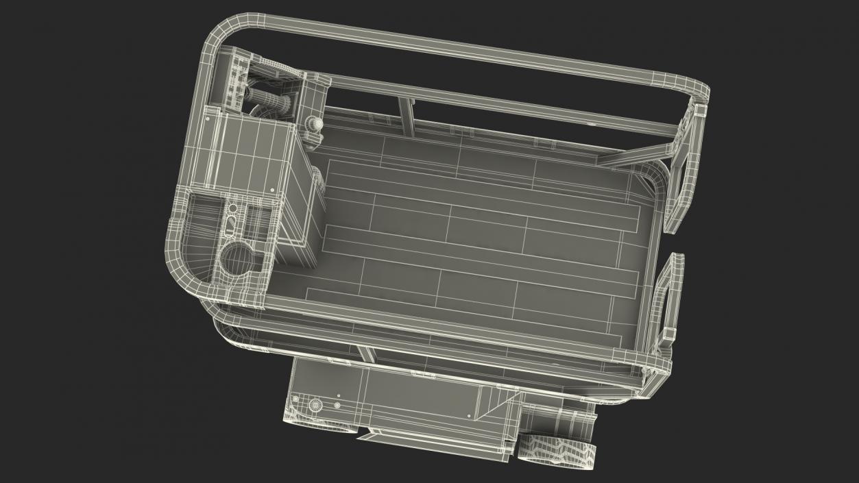 Vertical Mast Lift Working Position New 3D model