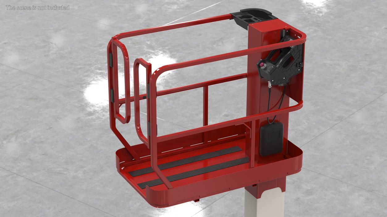 Vertical Mast Lift Working Position New 3D model