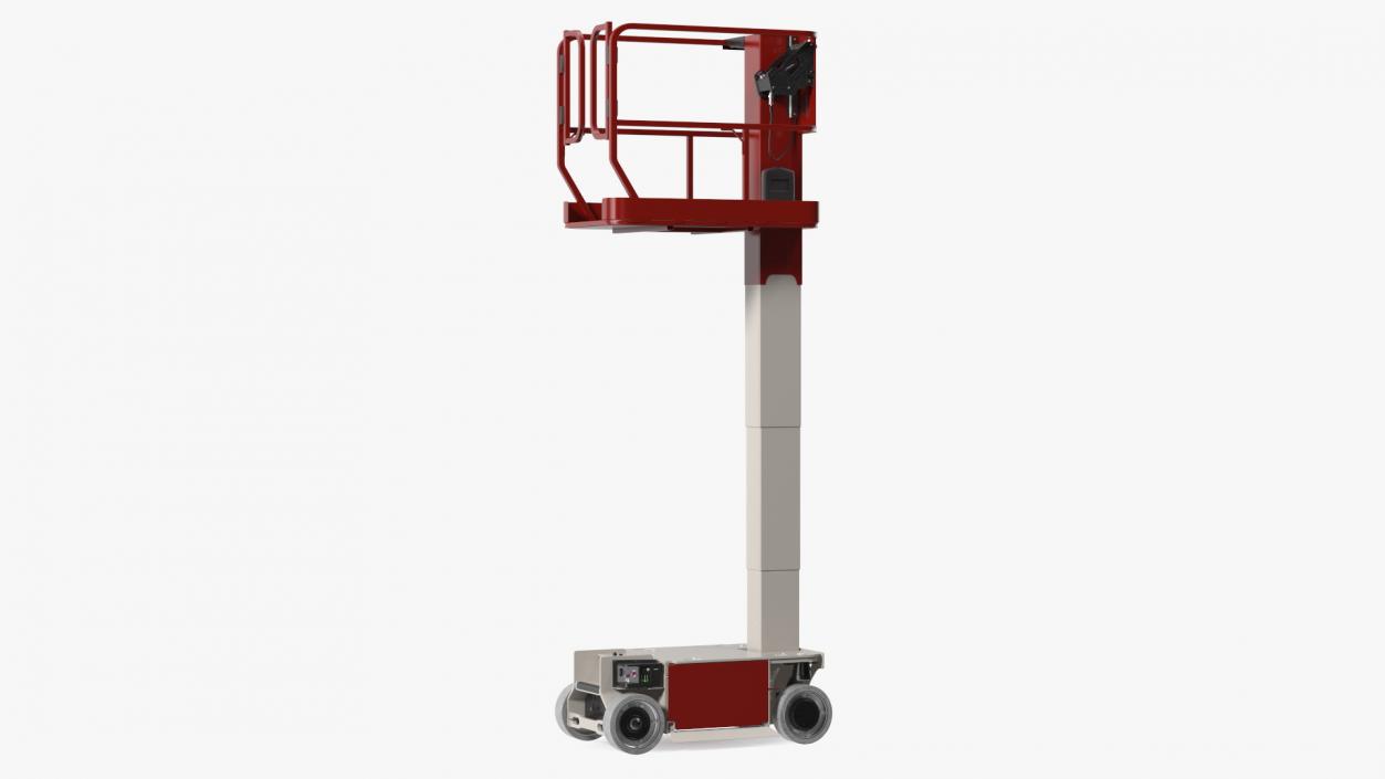 Vertical Mast Lift Working Position New 3D model