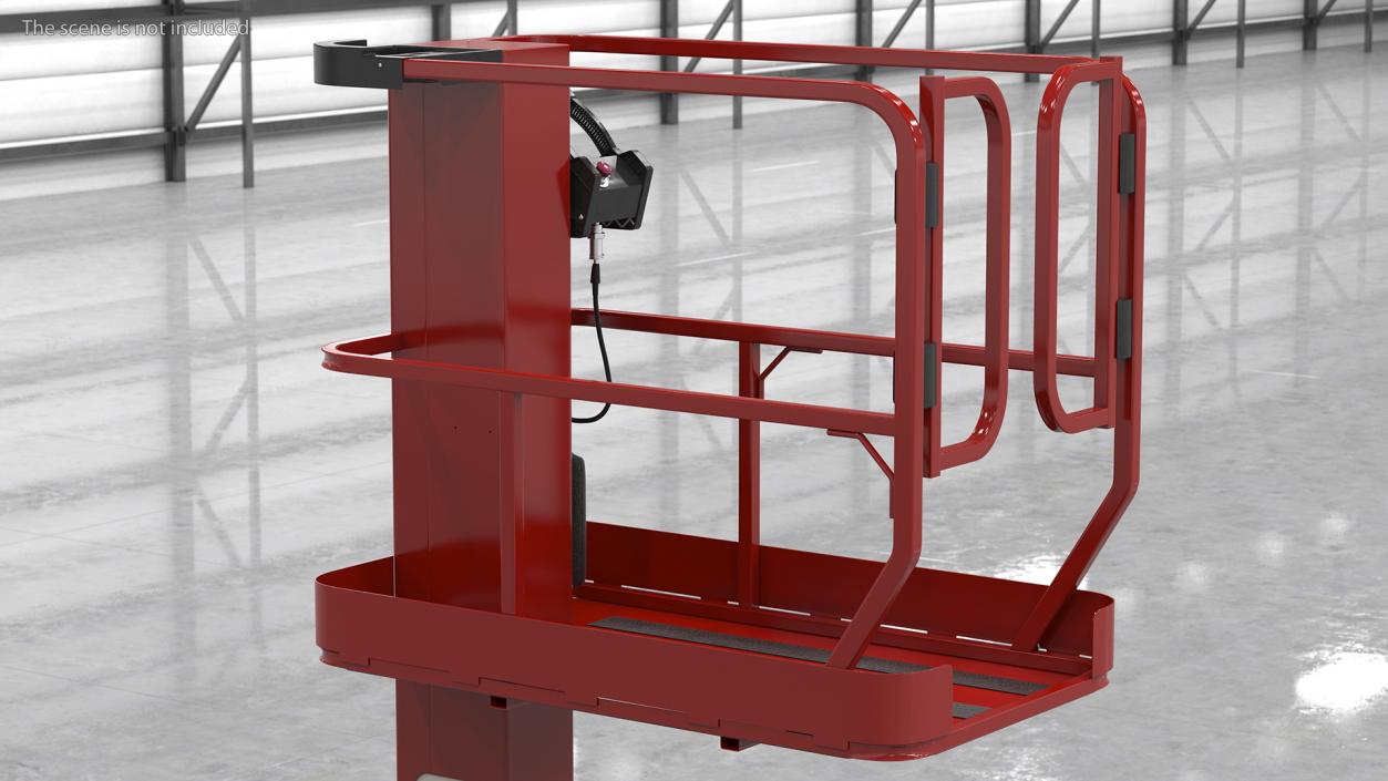 Vertical Mast Lift Working Position New 3D model